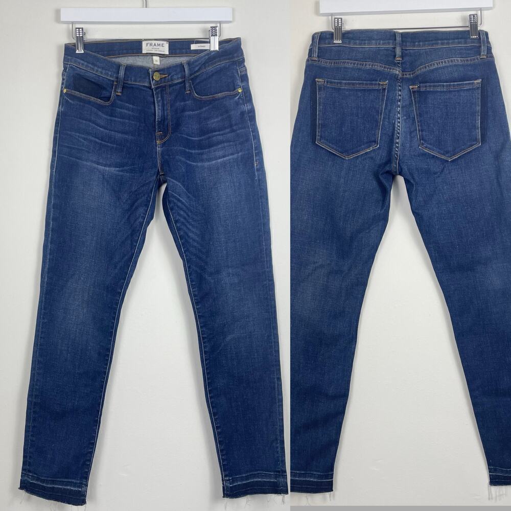 Frame women’s Le Garcon blue Jean mid rise size 25
